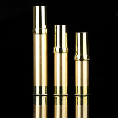 15ml 20ml 30ml Gold Plastic Lotion Airless Pump Bottle Airless Vacuum Pump Sprayer Bottle