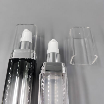 Hurtownia Fabryczna Wysokiej Jakości Kwadratowa Dwustronna Butelka Próżniowa 30ml 50ml 75ml Gorąca Sprzedaż Pojemnik na Płynne Kosmetyki do Szamponu