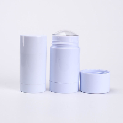 Okrągły Twist Up Salve Plastikowy pojemnik na dezodorant 30g 50g 75g Przezroczysty pusty