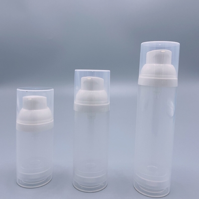 15 ml 30 ml 50 ml PP wielokrotnie używalne butelki z pompą bez powietrza do pielęgnacji skóry