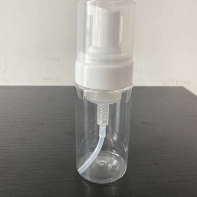 Naturalna butelka PET o pojemności 100 ml z pompą piankową do czyszczenia butów i szamponu