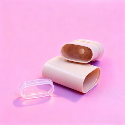 Niestandardowe owalne płaskie 15g 20g Zakręcane sztyfty Opakowania dezodorantów Wielokrotnego napełniania Dezodorant do ciała Tuby na krem z filtrem przeciwsłonecznym Opakowania dezodorantów