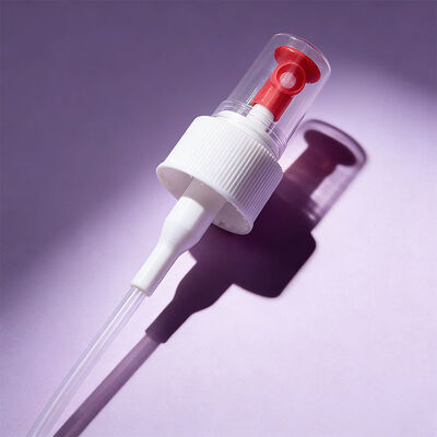 24mm 28mm 1cc Plastikowa pompka rozpylająca z drobną mgiełką, zabezpieczająca przed rozlaniem, z niestandardowym logo i zakrętką do butelek