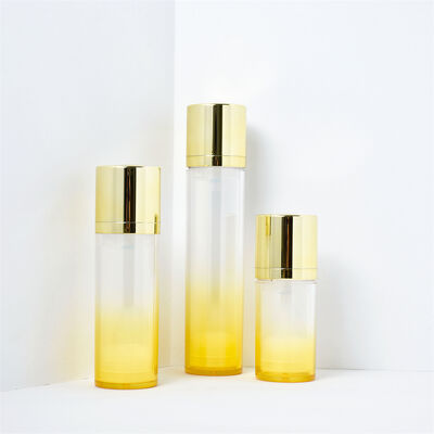 Luksusowa butelka kosmetyczna z pompką airless 15 ml 30 ml 50 ml Biała dwuścienna butelka serum airless z matowym wykończeniem