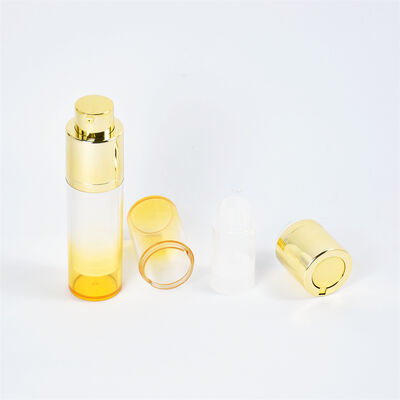 Luksusowa butelka kosmetyczna z pompką airless 15 ml 30 ml 50 ml Biała dwuścienna butelka serum airless z matowym wykończeniem