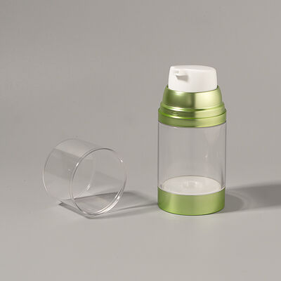 Fabryka hurtowa luksusowa 100ml 150ml 120ml ABS AS bezpowietrzna butelka pompowa z matowym błyszczącym UV