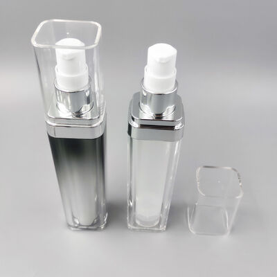 Hurtownia Fabryczna Wysokiej Jakości Kwadratowa Dwustronna Butelka Próżniowa 30ml 50ml 75ml Gorąca Sprzedaż Pojemnik na Płynne Kosmetyki do Szamponu