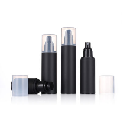 Hurtownia 120 ml matowej plastikowej butelki z rozpylaczem PP z nakrętką i pędzelkiem do kremu do twarzy, balsamu, serum do pielęgnacji skóry