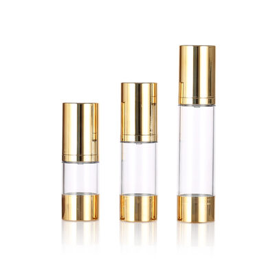Zaleca się 15ml 30ml 50ml Slim Airless Pump Bottle for Skin Care Packaging with Screen Printing Lotion & Serum