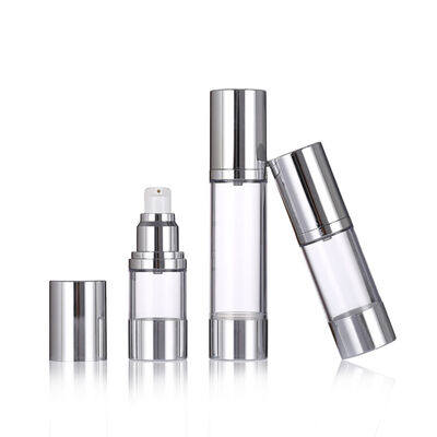 Zaleca się 15ml 30ml 50ml Slim Airless Pump Bottle for Skin Care Packaging with Screen Printing Lotion & Serum