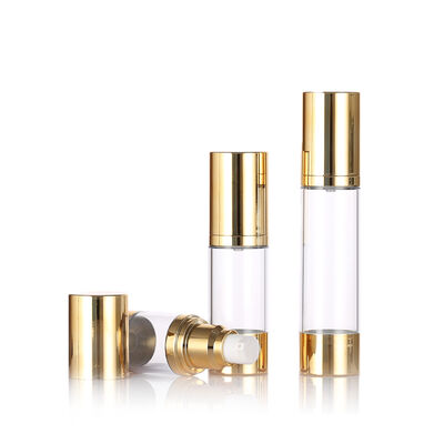 Zaleca się 15ml 30ml 50ml Slim Airless Pump Bottle for Skin Care Packaging with Screen Printing Lotion & Serum