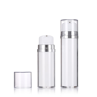 Biała butelka bez powietrza z pompą 80 ml 120 ml
