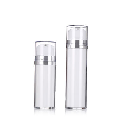 Biała butelka bez powietrza z pompą 80 ml 120 ml