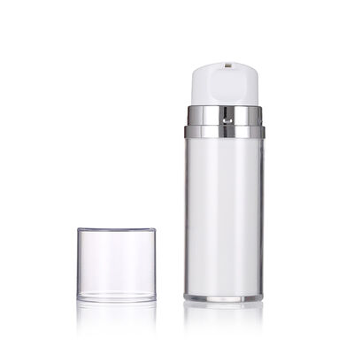 Biała butelka bez powietrza z pompą 80 ml 120 ml