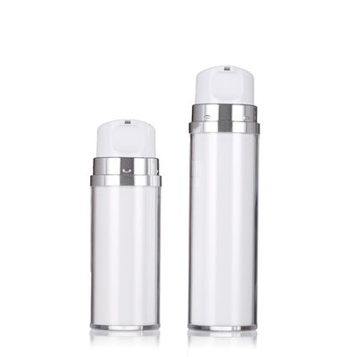 Biała butelka bez powietrza z pompą 80 ml 120 ml