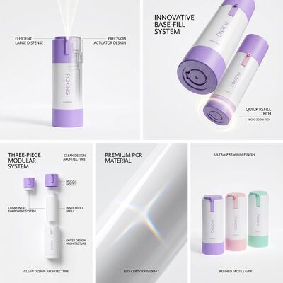 Luksusowa matowa butelka bezpowietrzna z pompką 50 ml, technologia próżniowego przechowywania do opakowań premium serum do pielęgnacji skóry