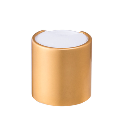 Gold Disc Top Cosmetic Bottle Caps 24/410 aluminiowy materiał z tworzywa sztucznego