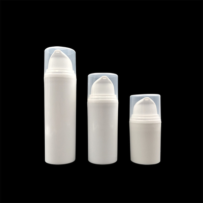 Białe puste butelki z pompą bezpowietrzną, pojemnik na kosmetyki 15 ml 30 ml 50 ml