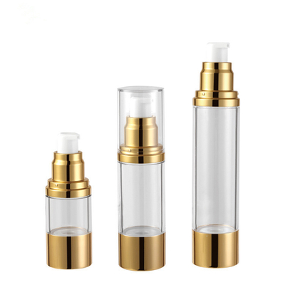 15 ml 30 ml 50 ml Butelki z pompką bezpowietrzną do kosmetycznego materiału ABS jako materiału aluminiowego