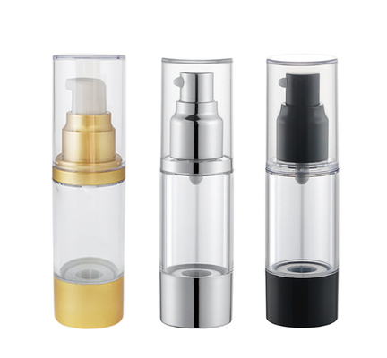 15 ml 30 ml 50 ml Butelki z pompką bezpowietrzną do kosmetycznego materiału ABS jako materiału aluminiowego