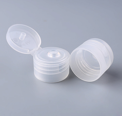 Przezroczyste 20-milimetrowe kapsle kosmetyczne, plastikowe nasadki do dezynfekcji rąk Flip Top
